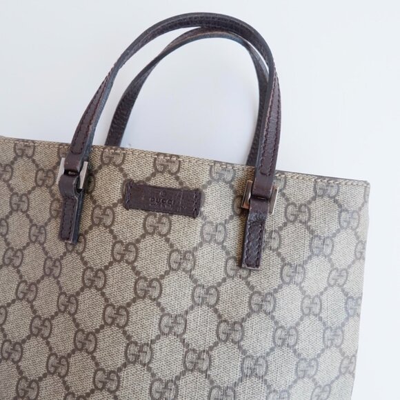 Authentic Preowned Gucci Brown GG Canvas Top Handle Handbag - Picture 2 of 12